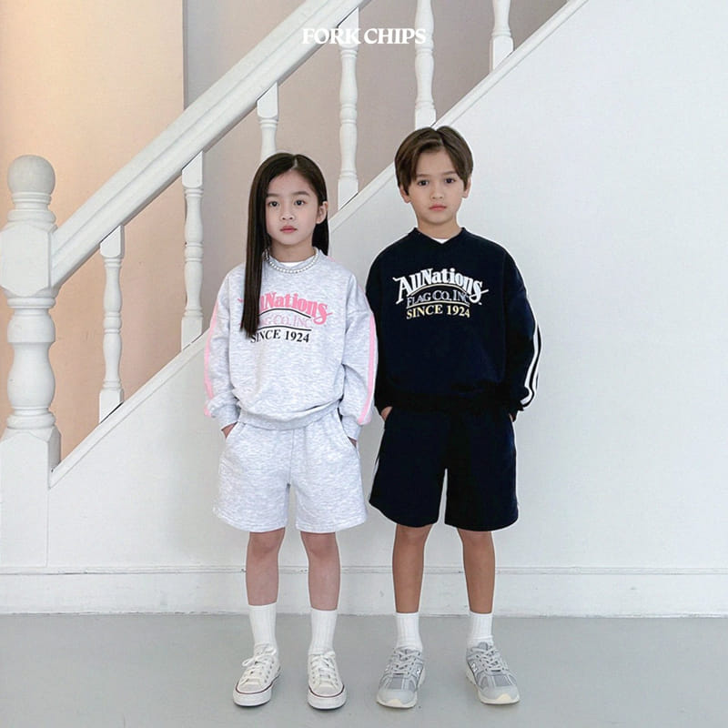 Fork Chips - Korean Children Fashion - #discoveringself - Pepper Top Bottom Set - 12