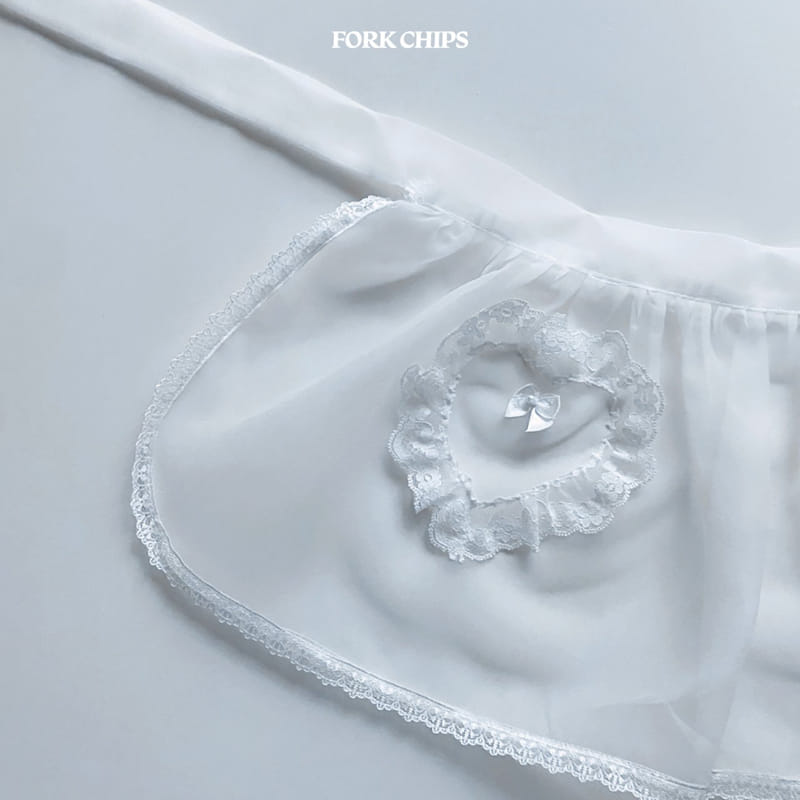 Fork Chips - Korean Children Fashion - #designkidswear - Heart Apron - 4
