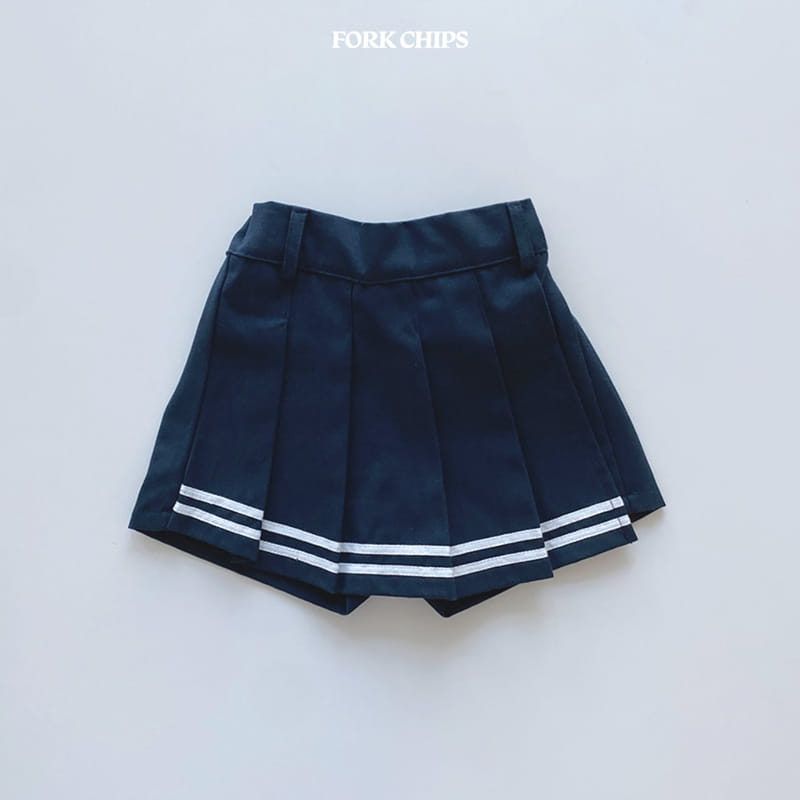 Fork Chips - Korean Children Fashion - #discoveringself - Scotch Wrap Skirt - 3