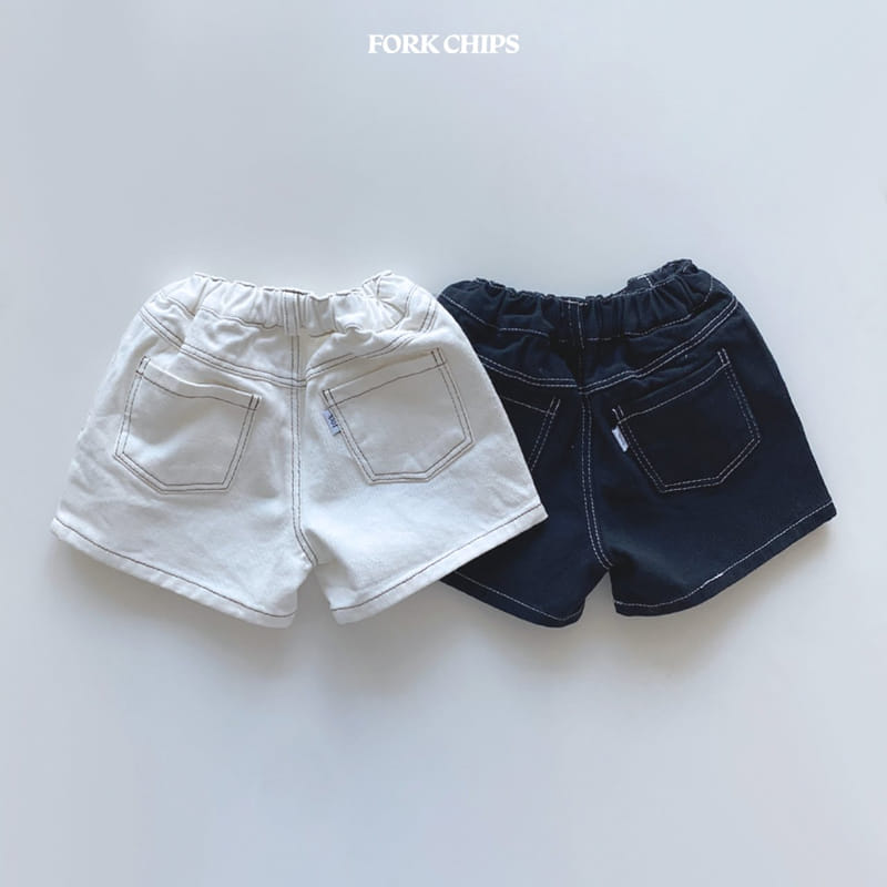 Fork Chips - Korean Children Fashion - #discoveringself - Minimal Shorts
