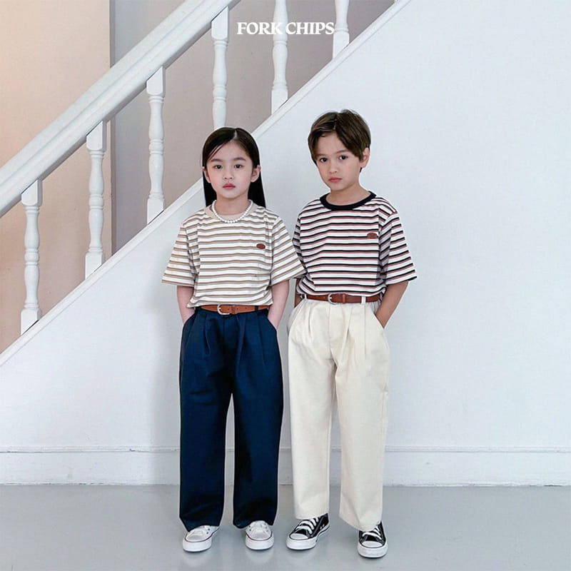 Fork Chips - Korean Children Fashion - #fashionkids - Marcaro Short Sleeves Tee - 8