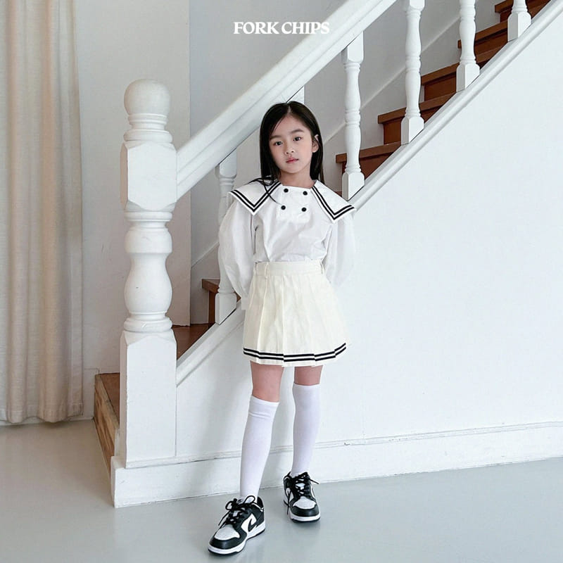 Fork Chips - Korean Children Fashion - #fashionkids - Tailor Blouse