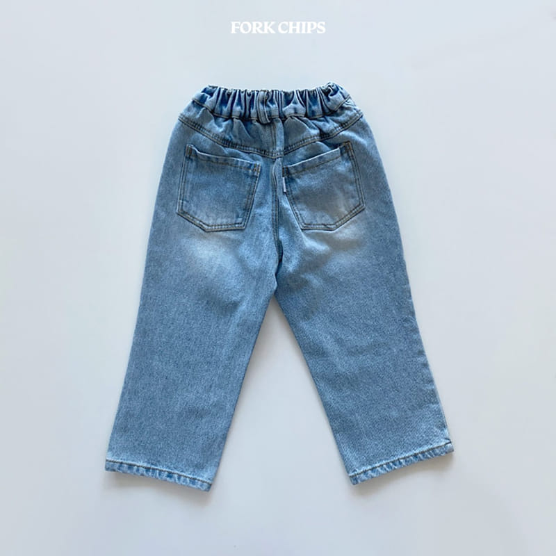 Fork Chips - Korean Children Fashion - #fashionkids - Wendy Jeans