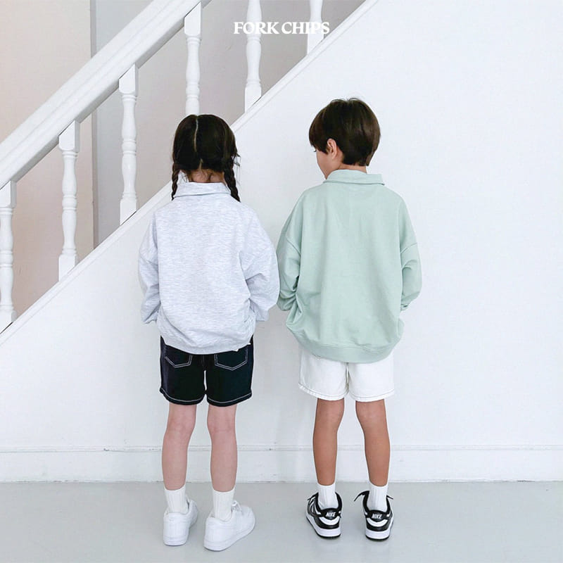 Fork Chips - Korean Children Fashion - #kidsshorts - Fine Sweatshirt - 11