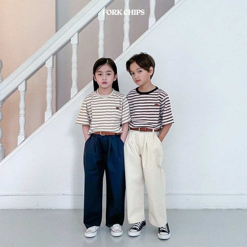 Fork Chips - Korean Children Fashion - #kidsshorts - Marcaro Short Sleeves Tee - 9