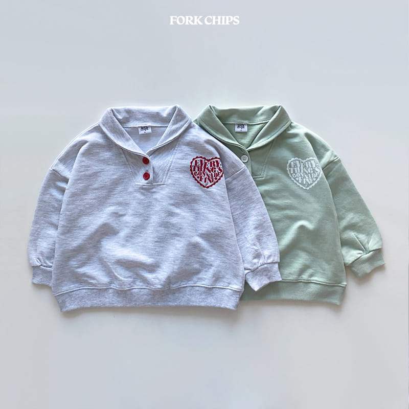 Fork Chips - Korean Children Fashion - #kidsstore - Fine Sweatshirt - 12