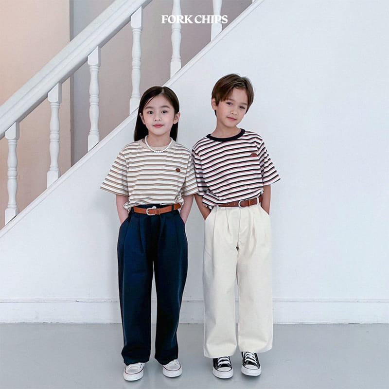 Fork Chips - Korean Children Fashion - #kidsstore - Marcaro Short Sleeves Tee - 10