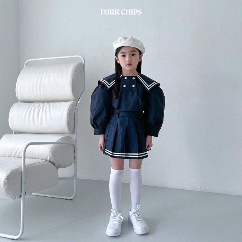 Fork Chips - Korean Children Fashion - #kidsstore - Tailor Blouse - 3