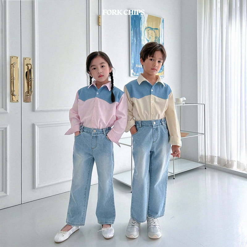 Fork Chips - Korean Children Fashion - #kidzfashiontrend - Cloud Shirt - 6