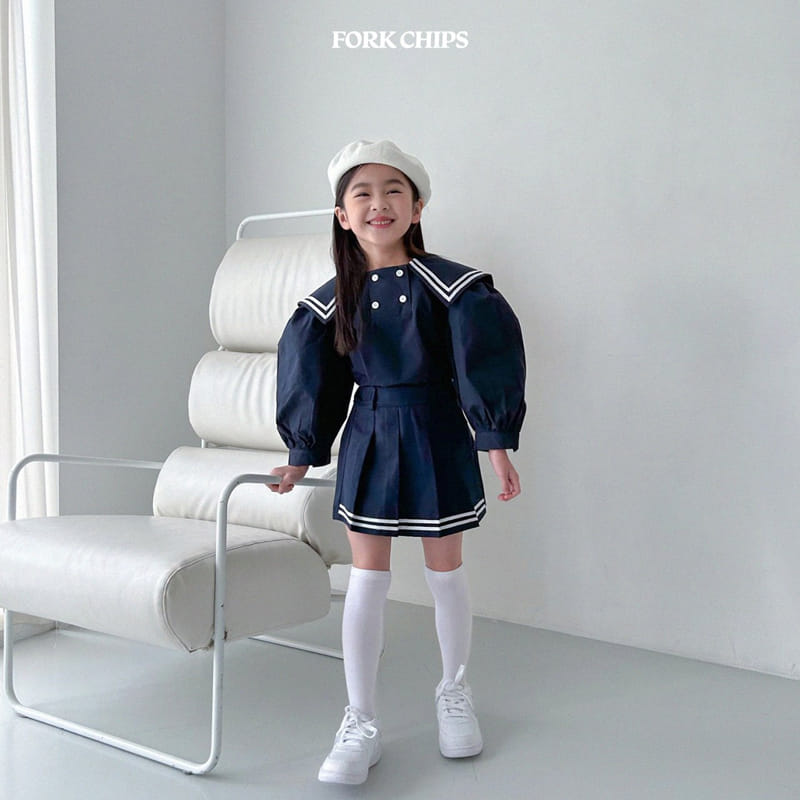 Fork Chips - Korean Children Fashion - #kidsstore - Tailor Blouse - 4