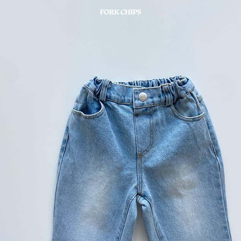 Fork Chips - Korean Children Fashion - #kidsstore - Wendy Jeans - 4