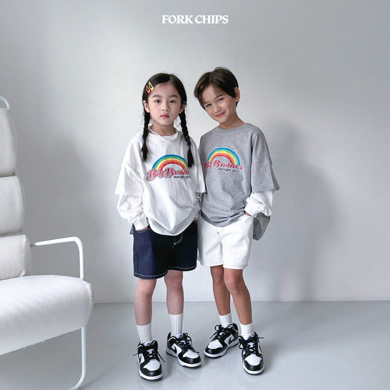 Fork Chips - Korean Children Fashion - #magicofchildhood - Ohai Layered Tee - 11