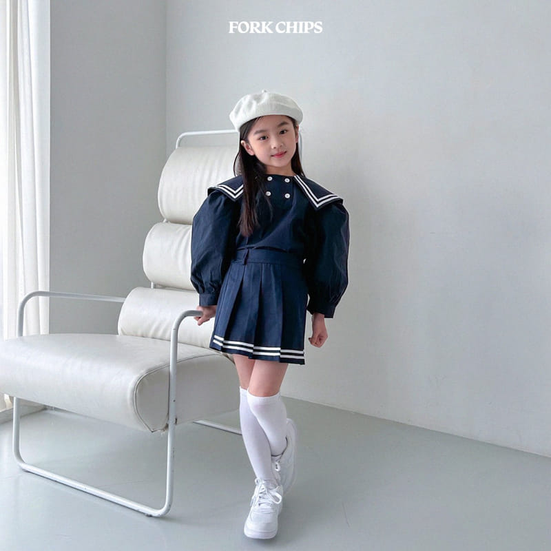 Fork Chips - Korean Children Fashion - #magicofchildhood - Scotch Wrap Skirt - 10