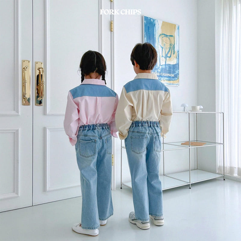 Fork Chips - Korean Children Fashion - #minifashionista - Cloud Shirt - 10