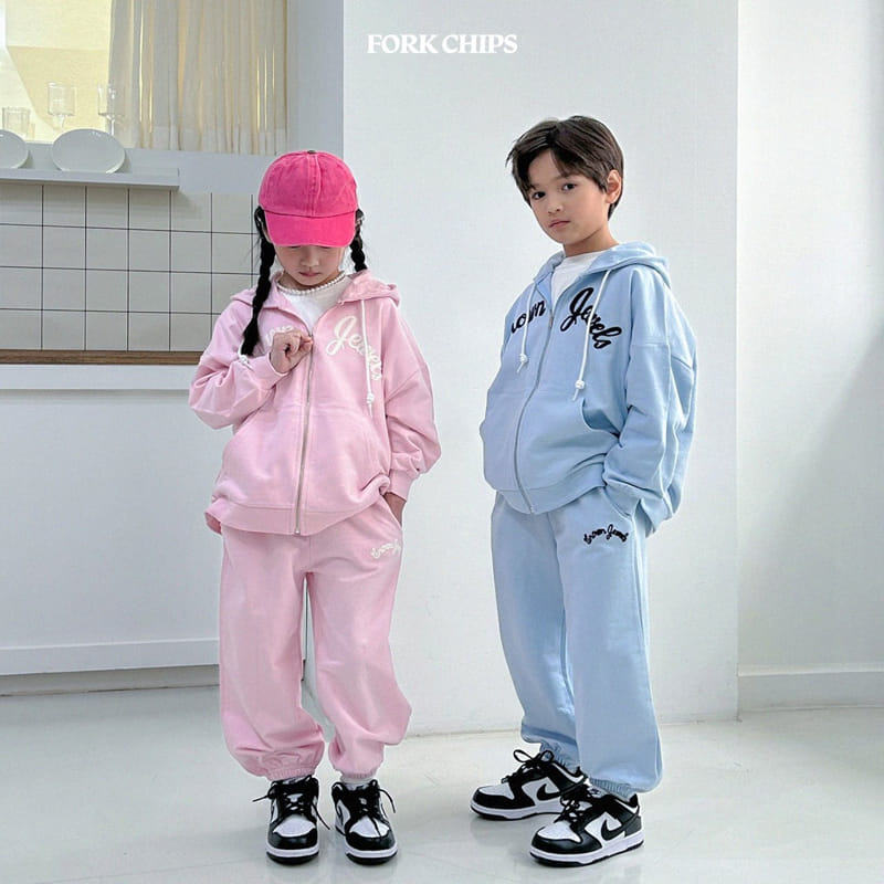 Fork Chips - Korean Children Fashion - #minifashionista - Crown Top Bottom Set - 7