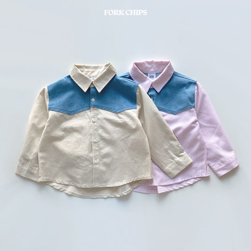 Fork Chips - Korean Children Fashion - #prettylittlegirls - Cloud Shirt - 11