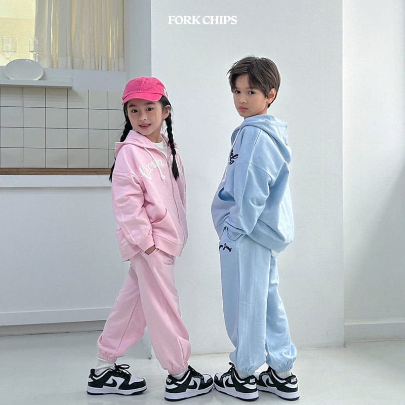 Fork Chips - Korean Children Fashion - #prettylittlegirls - Crown Top Bottom Set - 8