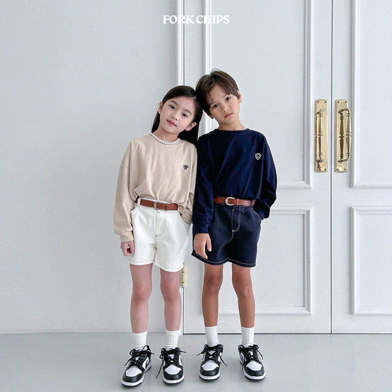 Fork Chips - Korean Children Fashion - #prettylittlegirls - Minimal Shorts - 10