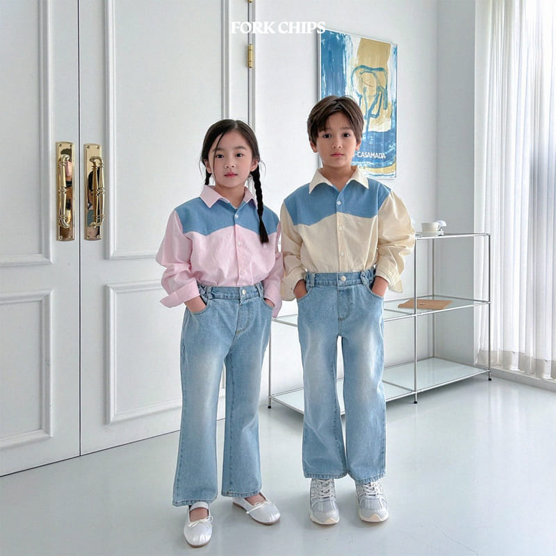 Fork Chips - Korean Children Fashion - #prettylittlegirls - Wendy Jeans - 9