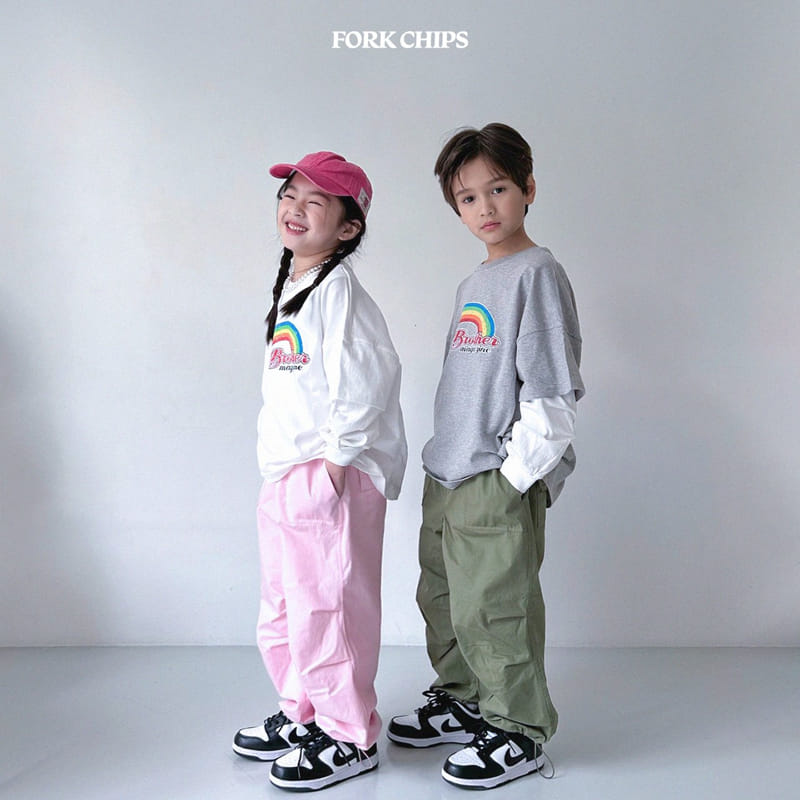 Fork Chips - Korean Children Fashion - #prettylittlegirls - Sera Day Cargo Pants - 6