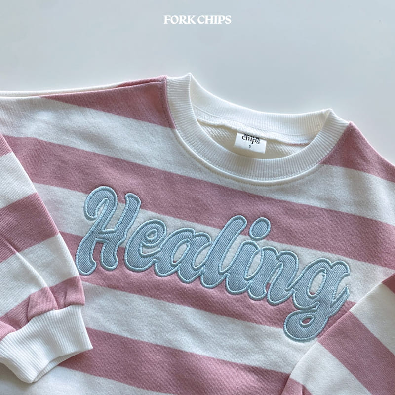 Fork Chips - Korean Children Fashion - #todddlerfashion - Heeling Stripes Sweatshirt - 5