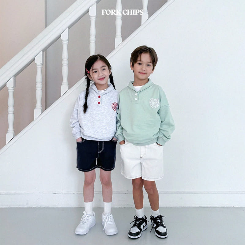 Fork Chips - Korean Children Fashion - #todddlerfashion - Fine Sweatshirt - 3
