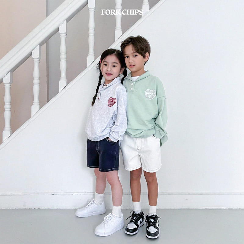 Fork Chips - Korean Children Fashion - #todddlerfashion - Fine Sweatshirt - 4
