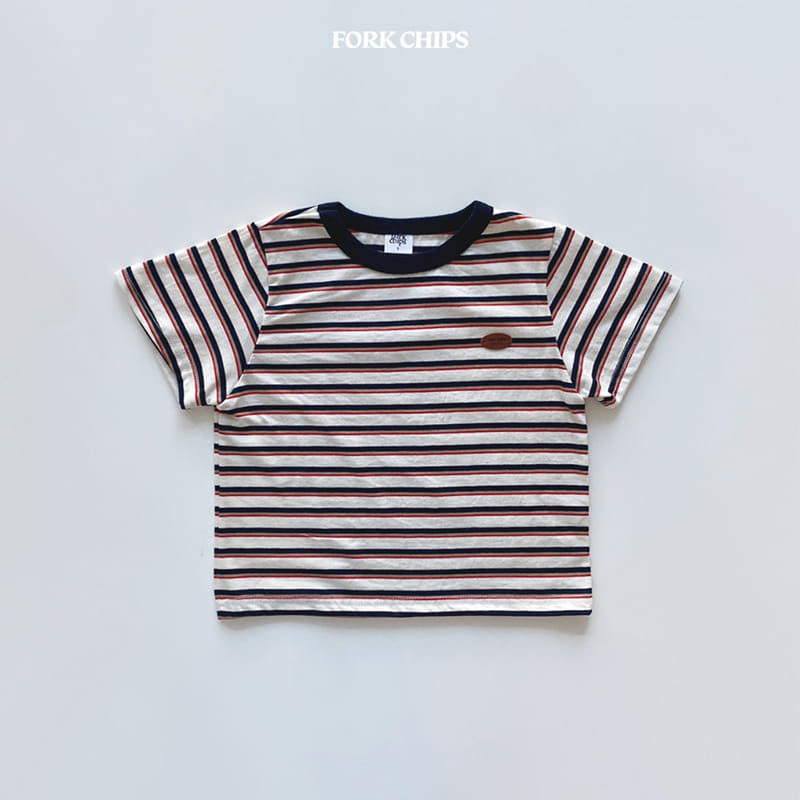 Fork Chips - Korean Children Fashion - #toddlerclothing - Marcaro Short Sleeves Tee - 2