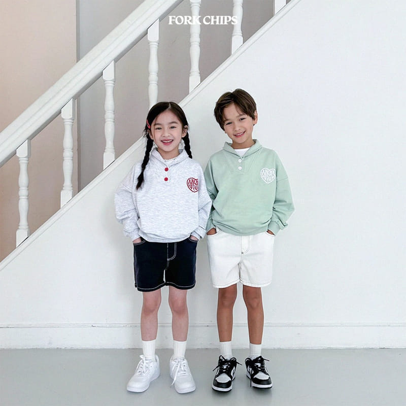 Fork Chips - Korean Children Fashion - #toddlerclothing - Minimal Shorts - 12