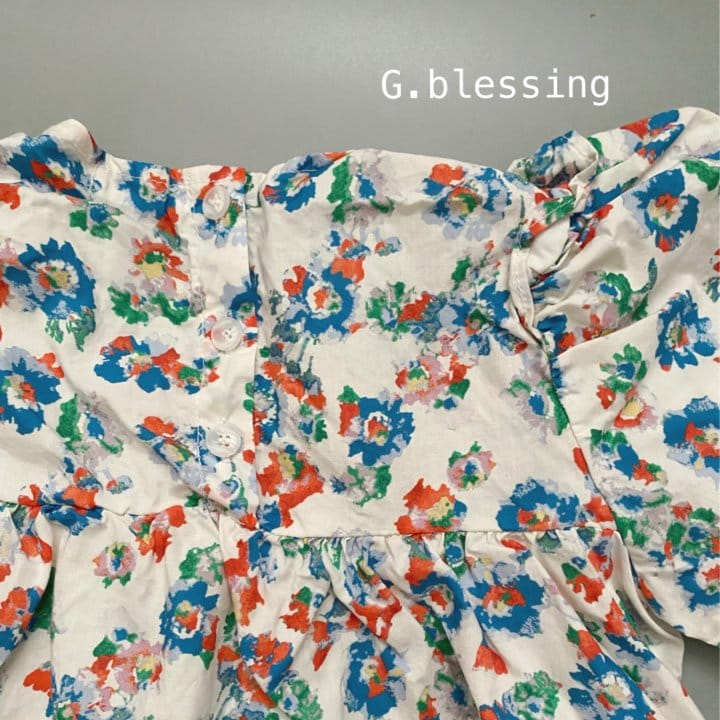 G Blessing - Korean Children Fashion - #designkidswear - Frill Flower One-piece - 3