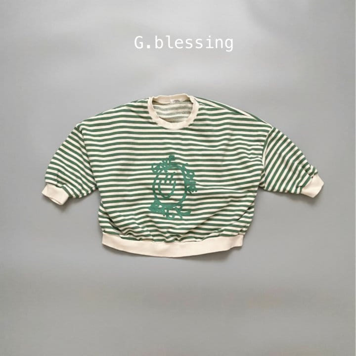 G Blessing - Korean Children Fashion - #discoveringself - Love Stripes Sweatshirt