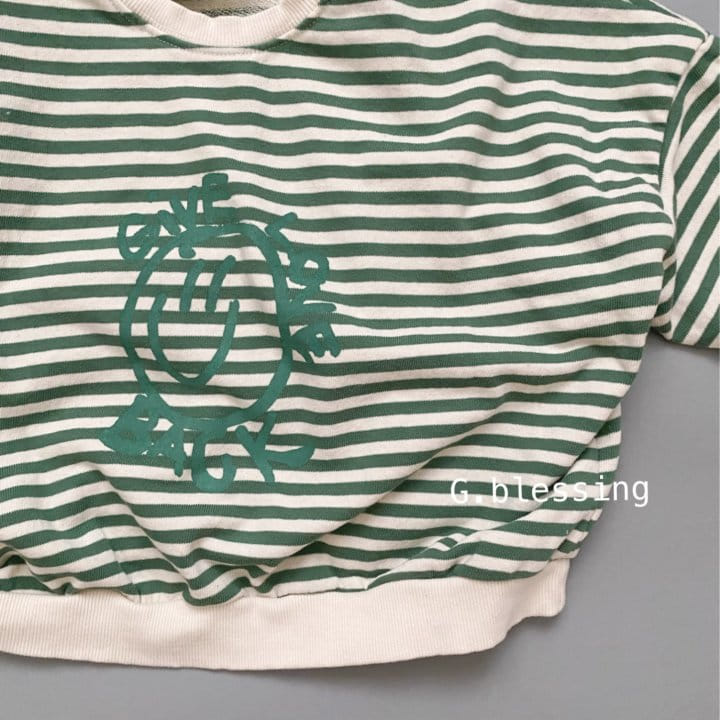 G Blessing - Korean Children Fashion - #fashionkids - Love Stripes Sweatshirt - 2