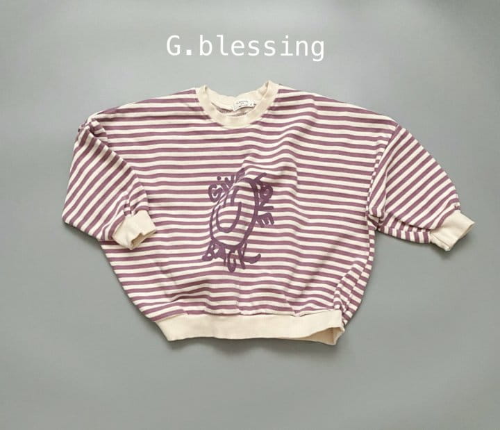 G Blessing - Korean Children Fashion - #kidsshorts - Love Stripes Sweatshirt - 3