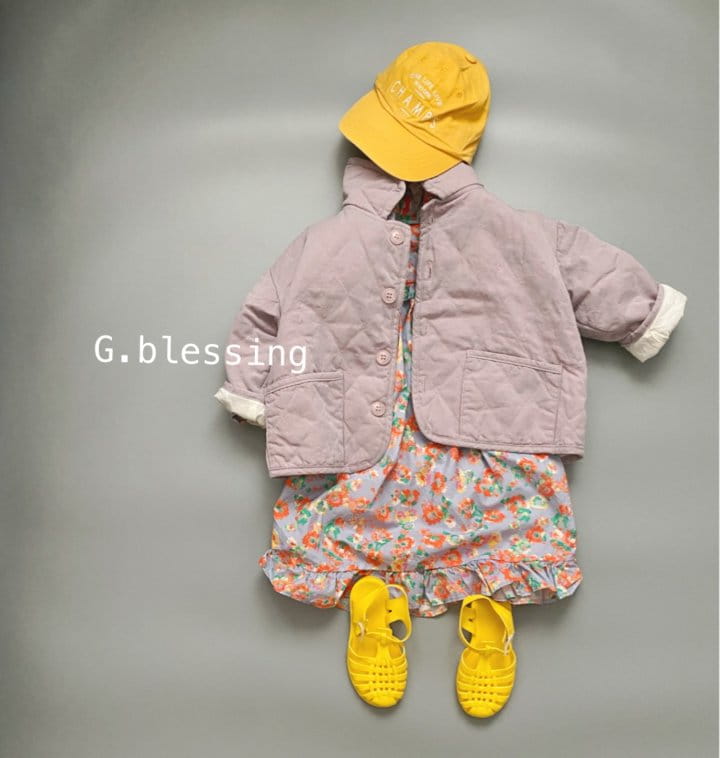 G Blessing - Korean Children Fashion - #kidsstore - Frill Flower One-piece - 7