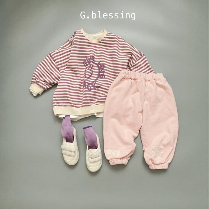 G Blessing - Korean Children Fashion - #littlefashionista - Love Stripes Sweatshirt - 7