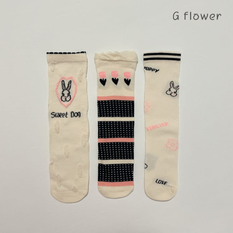 G Flower - Korean Children Fashion - #kidzfashiontrend - Barnie Knee Socks - 4
