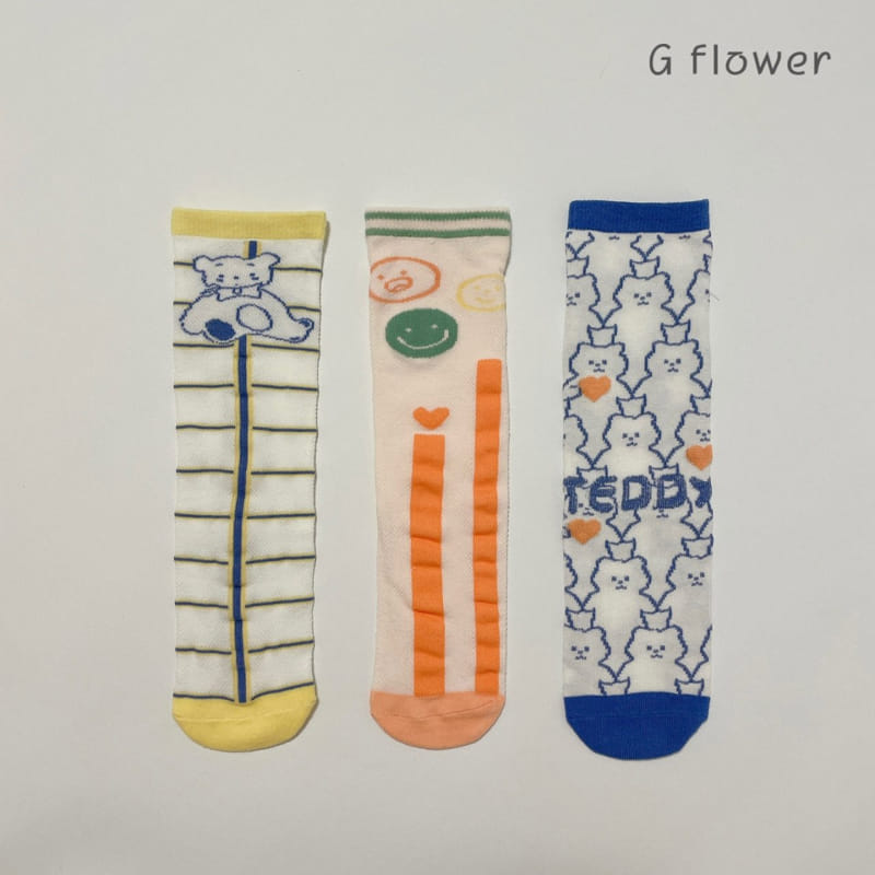 G Flower - Korean Children Fashion - #Kfashion4kids - Modum Knee Socks - 3