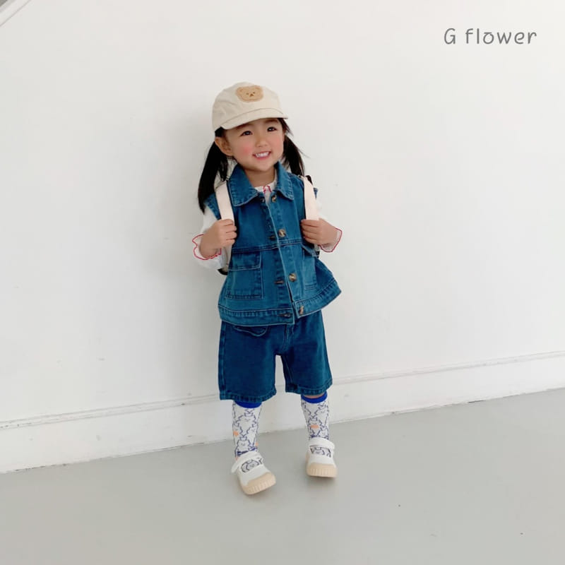 G Flower - Korean Children Fashion - #Kfashion4kids - Denim Vest - 6