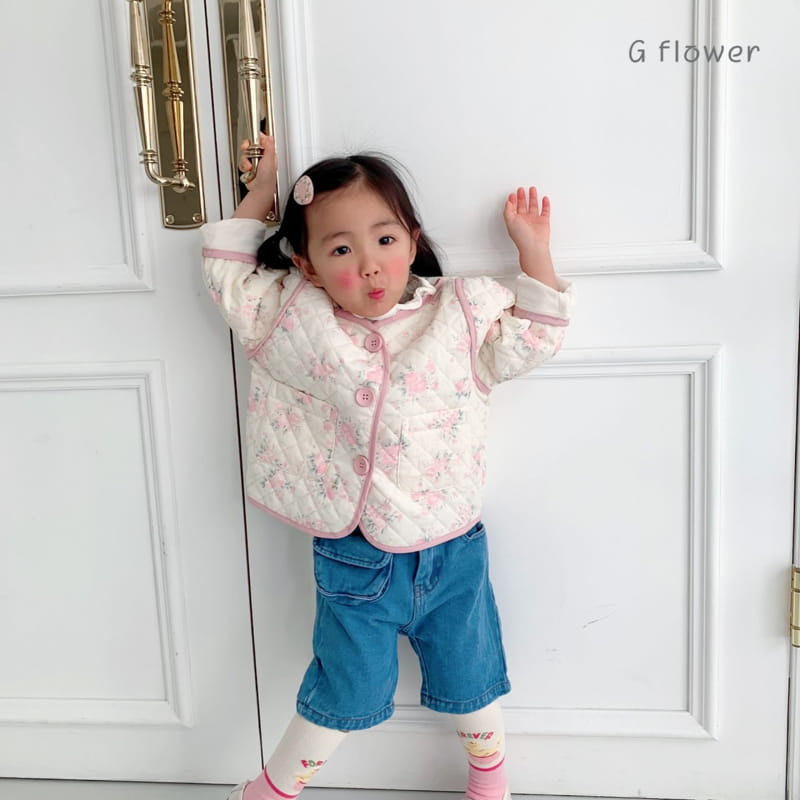 G Flower - Korean Children Fashion - #stylishchildhood - Flower Quilting Jacket - 4