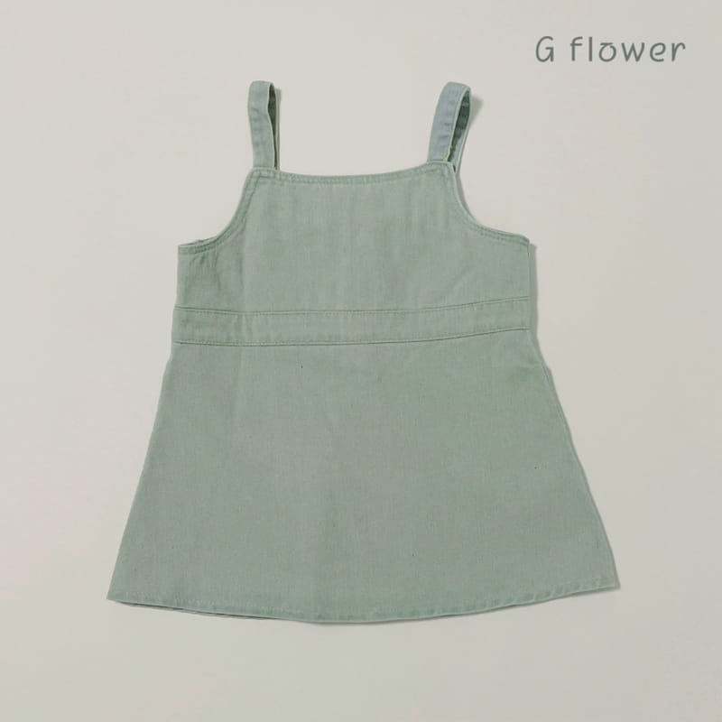 G Flower - Korean Children Fashion - #childrensboutique - Denim Sleeves One-piece - 9