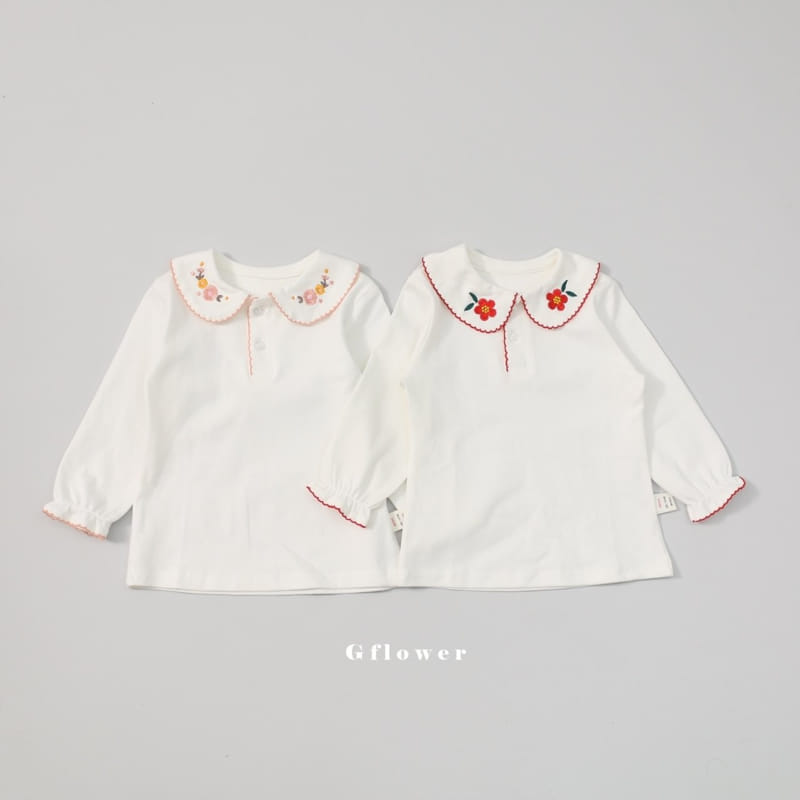 G Flower - Korean Children Fashion - #designkidswear - Embroidery Tee - 11