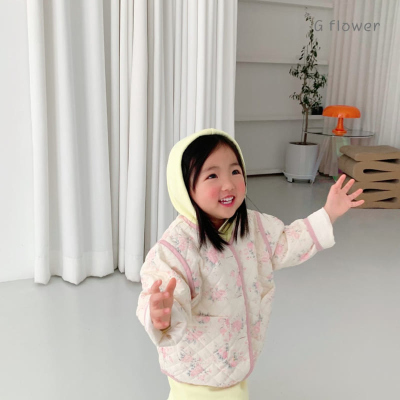 G Flower - Korean Children Fashion - #designkidswear - Flower Quilting Jacket - 6