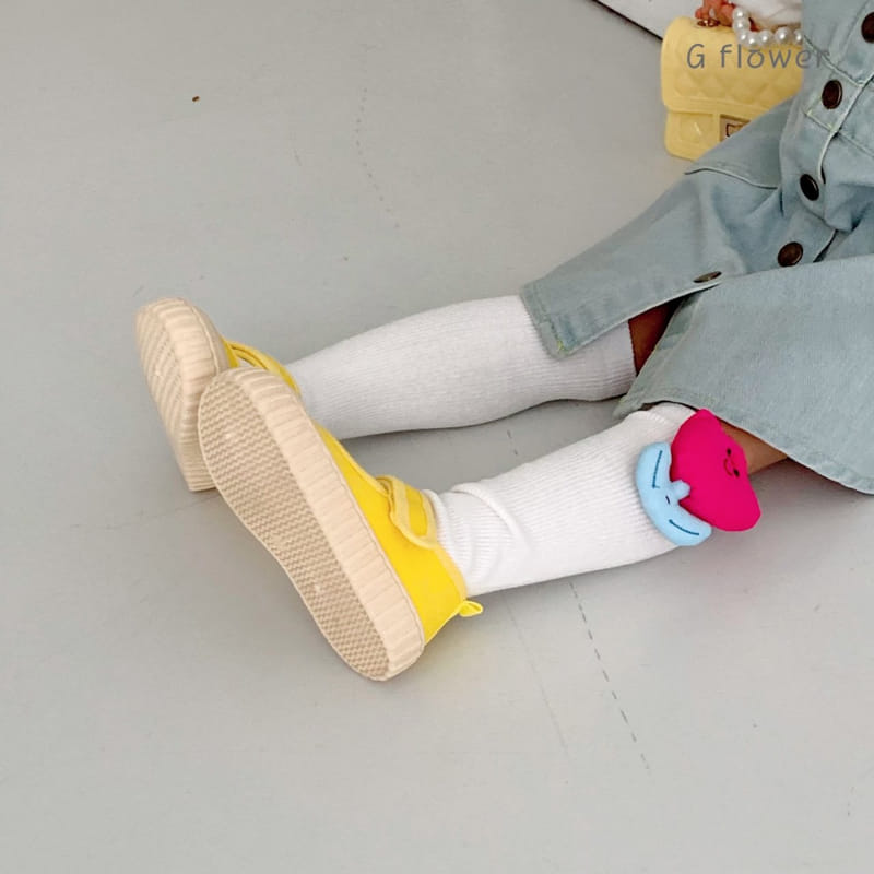 G Flower - Korean Children Fashion - #designkidswear - Smile Tulip Knee Socks