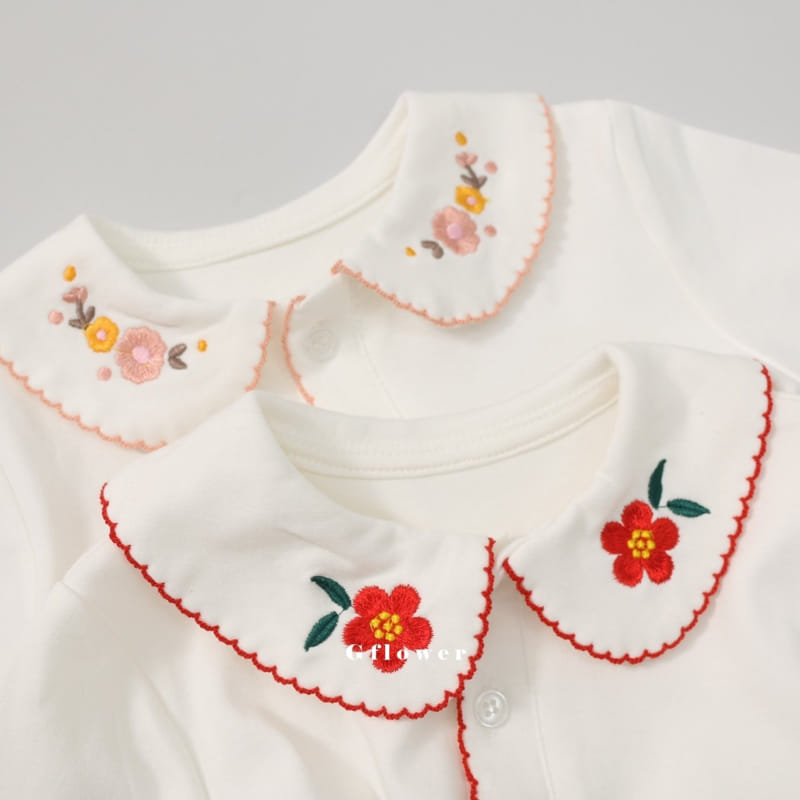 G Flower - Korean Children Fashion - #discoveringself - Embroidery Tee - 12