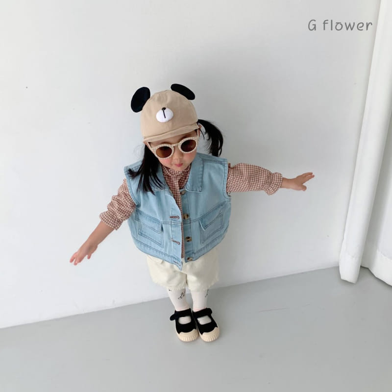 G Flower - Korean Children Fashion - #discoveringself - Denim Vest