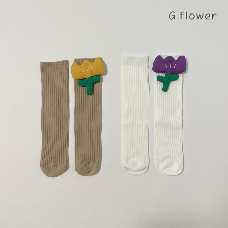 G Flower - Korean Children Fashion - #discoveringself - Tulip Knee Socks - 4