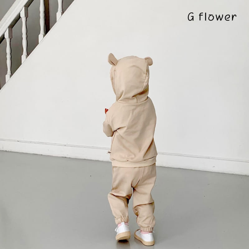 G Flower - Korean Children Fashion - #fashionkids - Bear Hoody Set - 3