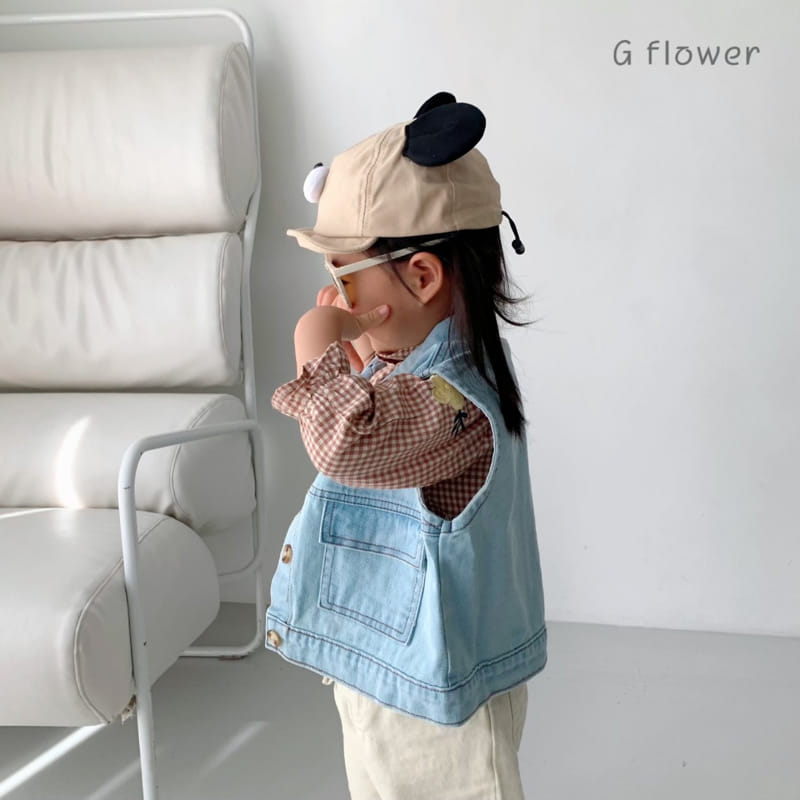 G Flower - Korean Children Fashion - #fashionkids - Denim Vest - 2