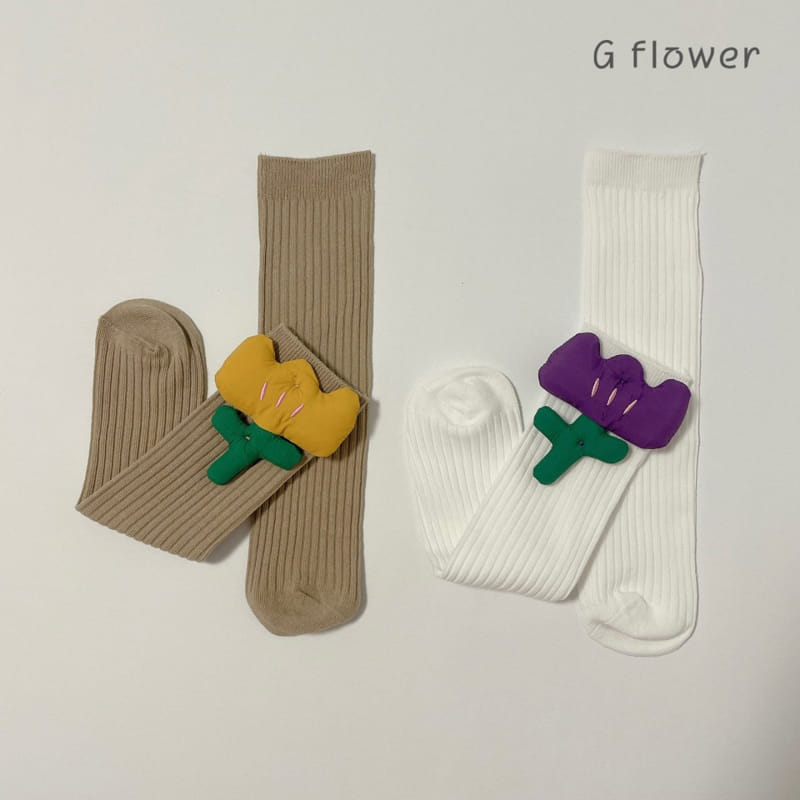 G Flower - Korean Children Fashion - #kidsshorts - Tulip Knee Socks - 5