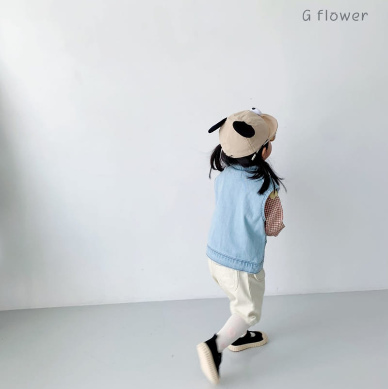 G Flower - Korean Children Fashion - #kidsshorts - Denim Vest - 3